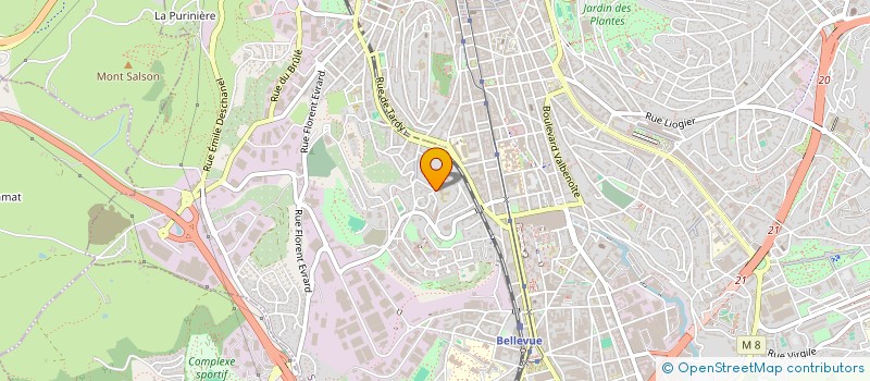 localisation de l'entreprise BUREAU DES ETUDIANTS CROIX-ROUGE COMPETENCE SAINT-ETIENNE  SAINT-ETIENNE