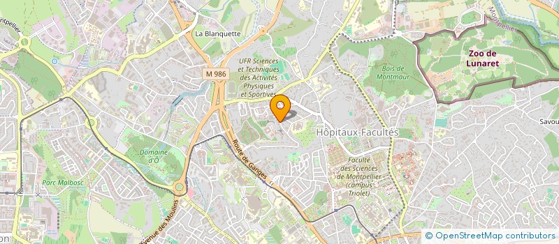 localisation de l'entreprise BUREAU DES ETUDIANTS DE GESTION DES ENTREPRISES ET ADMINISTRATIONS DE MONTPELLIER à MONTPELLIER