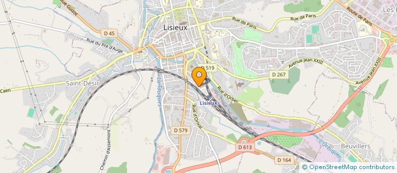 localisation de l'entreprise BUREAU DES ETUDIANTS DE  L'EUROPEAN SCHOOL OF ANIMAL OSTEOPATHY à LISIEUX