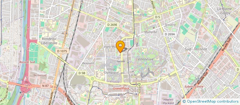 localisation de l'entreprise BUREAU DES ETUDIANTS DE L'INSTITUT D'URBANISME ET DE GEOGRAPHIE ALPINE  GRENOBLE