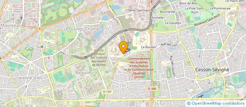 localisation de l'entreprise BUREAU DES ETUDIANTS DE L'IUT GMP à RENNES