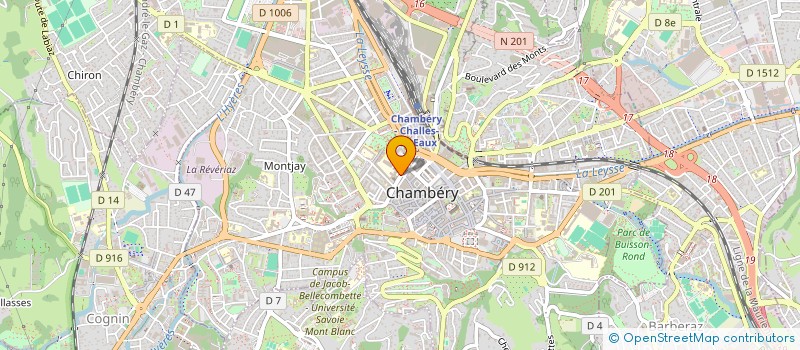 localisation de l'entreprise BUREAU DES ETUDIANTS DE VAUGELAS  CHAMBERY