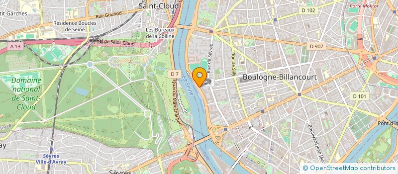 localisation de l'entreprise BUREAU DES ETUDIANTS DU CAMPUS DE PARIS DE L'ESSCA à BOULOGNE-BILLANCOURT