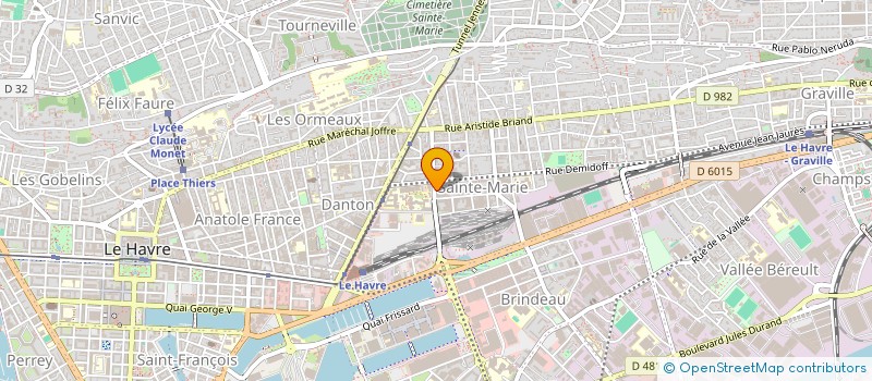 localisation de l'entreprise BUREAU DES ETUDIANTS EN ADMINISTRATION ECONOMIQUE ET SOCIALE DU HAVRE  LE HAVRE