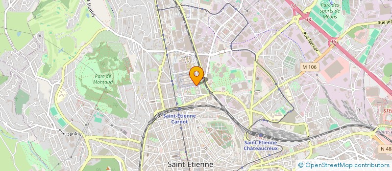 localisation de l'entreprise BUREAU DES ETUDIANTS EN INFORMATION ET COMMUNICATION  SAINT-ETIENNE