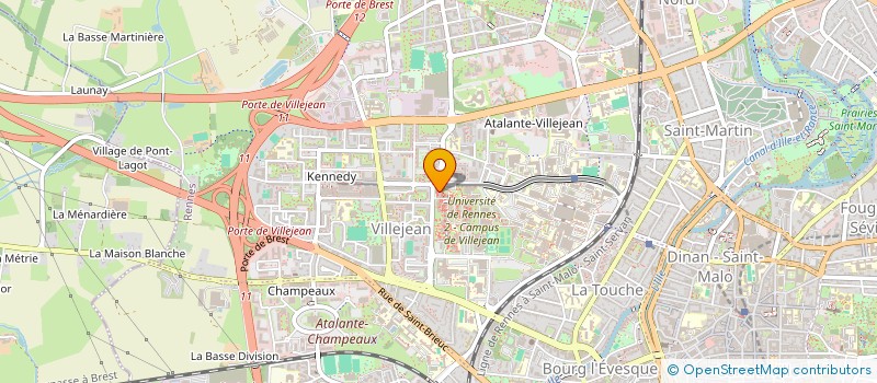localisation de l'entreprise BUREAU DES ETUDIANTS EN LANGUES ETRANGERES APPLIQUEES DE RENNES 2 à RENNES
