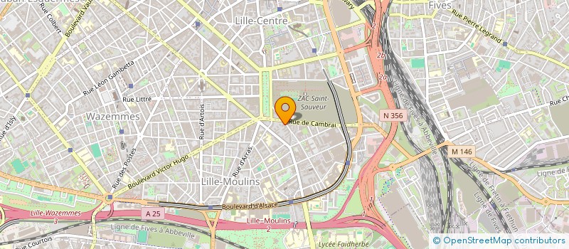 localisation de l'entreprise BUREAU DES ETUDIANTS EN SCIENCES ET TECHNIQUES DES ACTIVITES SPORTIVES DE L'UNIVERSITE DE LILLE à LILLE