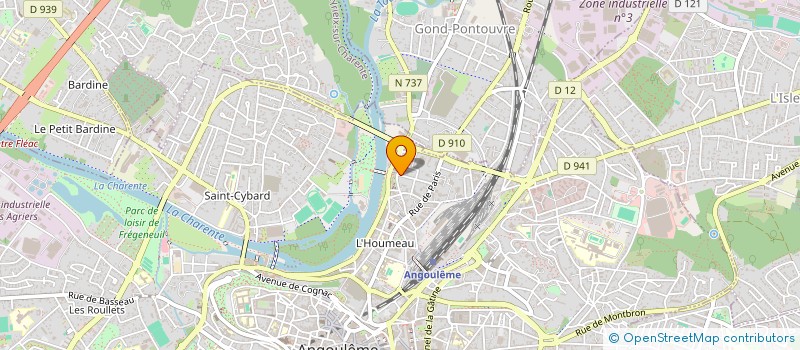 localisation de l'entreprise BUREAU DES ETUDIANTS POINT COM' (MEDIASCHOOL) à ANGOULEME