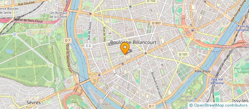 localisation de l'entreprise BUREAU DES ETUDIANTS STS AUDIOVISUEL JACQUES PREVERT à BOULOGNE-BILLANCOURT