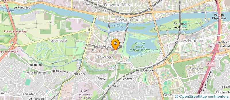 localisation de l'entreprise BUREAU DES GESTIONNAIRES IAE TOURS  TOURS