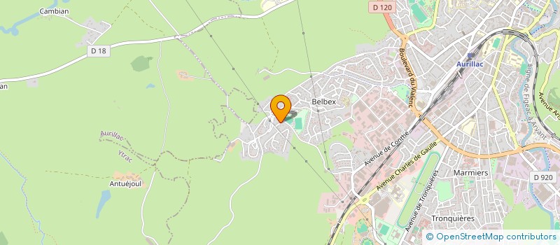 localisation de l'entreprise BUREAU DES GUIDES AUVERGNE à AURILLAC