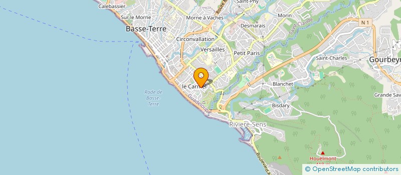 localisation de l'entreprise BUREAU DES GUIDES DE RANDON.PEDESTRESGPE à BASSE-TERRE