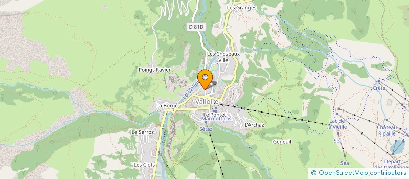 localisation de l'entreprise BUREAU DES GUIDES DE VALLOIRE  VALLOIRE