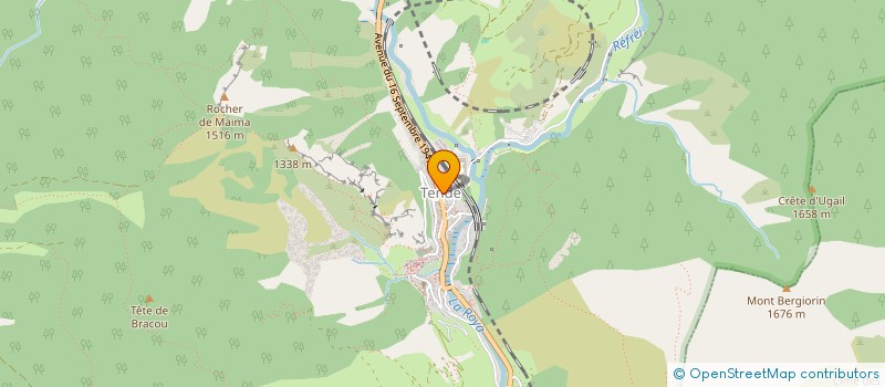 localisation de l'entreprise BUREAU DES GUIDES DU MERCANTOUR SECTION ROYA  TENDE