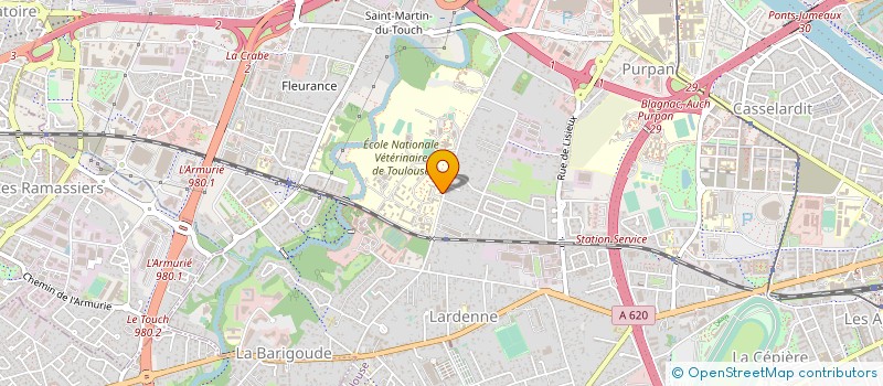 localisation de l'entreprise BUREAU DES PRODUCTIONS ANIMALES à TOULOUSE