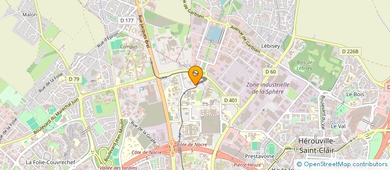 localisation de l'entreprise BUREAU DES SPORTS à CAEN