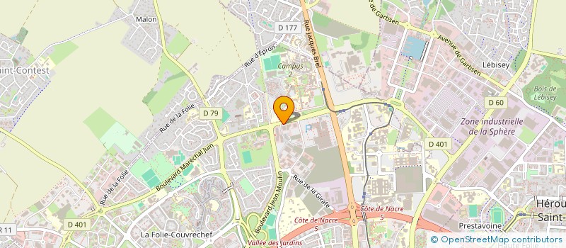 localisation de l'entreprise BUREAU DES SPORTS à CAEN