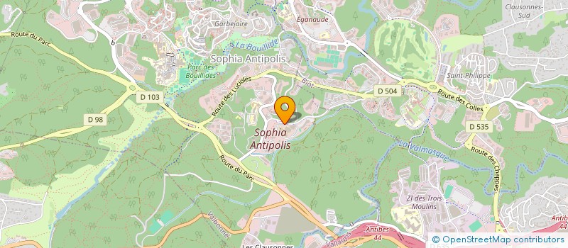 localisation de l'entreprise BUREAU DES SPORTS CERAM  VALBONNE