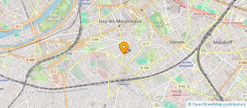 localisation de l'entreprise BUREAU DES SPORTS FACULTE LIBRE DE DROIT à ISSY-LES-MOULINEAUX