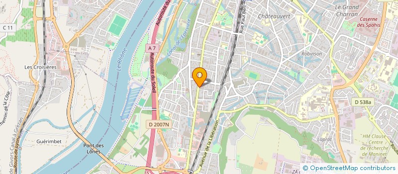 localisation de l'entreprise BUREAU DES SUPERS ALTERNANTS - BDSA  VALENCE