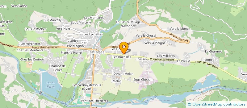 localisation de l'entreprise BUREAU E2C  TANINGES