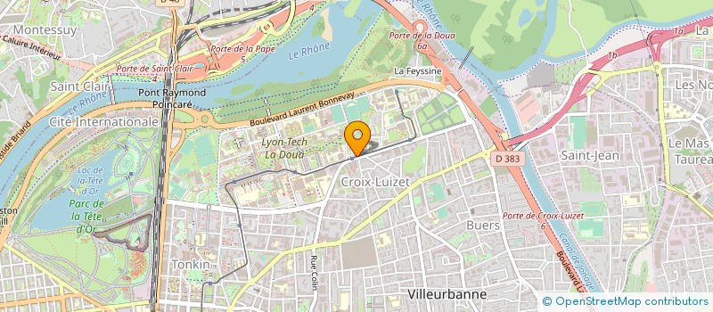 localisation de l'entreprise BUREAU ELEVES INSA DE LYON à VILLEURBANNE