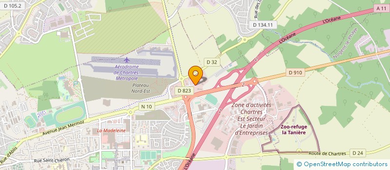 localisation de l'entreprise BUREAU EQUIPEMENT CENTRE à CHARTRES
