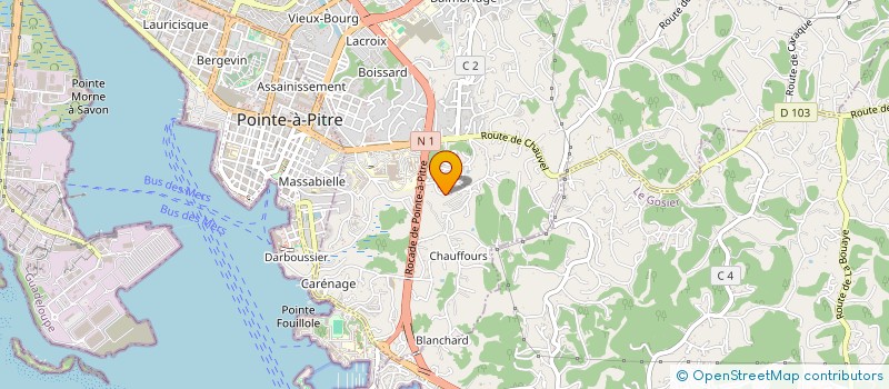 localisation de l'entreprise BUREAU ESPACE CONCEPT MODULE à LES ABYMES