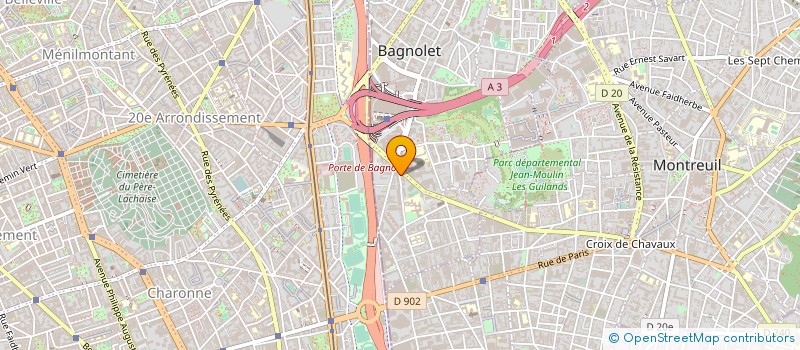 localisation de l'entreprise BUREAU ETUD RECHER THEORIQUES à BAGNOLET