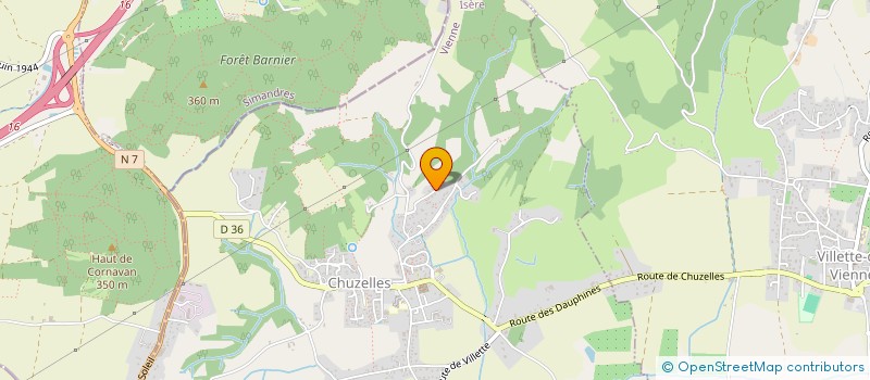 localisation de l'entreprise BUREAU ETUDE ALUMINIUM R.G.D BE CONSEIL  VILLETTE-DE-VIENNE