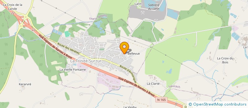 localisation de l'entreprise BUREAU ETUDE CONSEIL  SURZUR