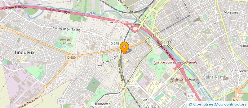 localisation de l'entreprise BUREAU ETUDE INSTAL ELECT CONSTANT à REIMS