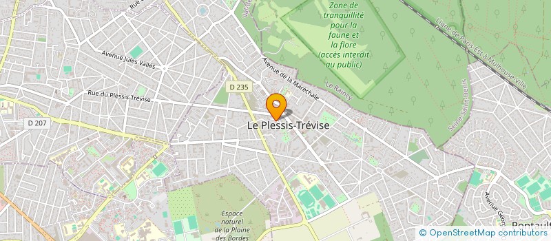localisation de l'entreprise BUREAU ETUDE RECHE ELECTRIQ THERM CLIMAT à LE PLESSIS-TREVISE