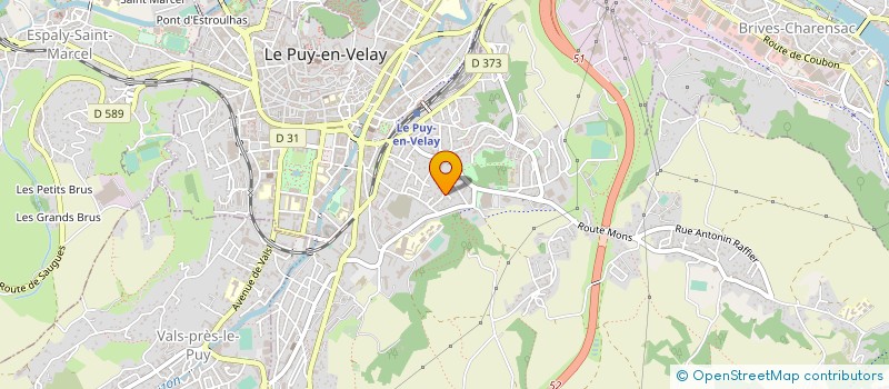 localisation de l'entreprise BUREAU ETUDE RECHERCHE FORMATION à LE PUY-EN-VELAY