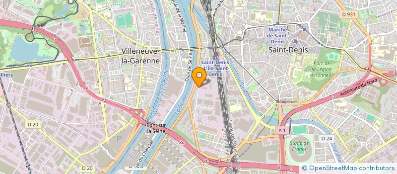 localisation de l'entreprise BUREAU ETUDE TECHN RECHER APPLIC MODERNE à SAINT-DENIS