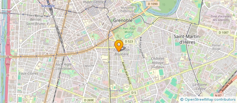 localisation de l'entreprise BUREAU ETUDES COLBERT SARL à GRENOBLE