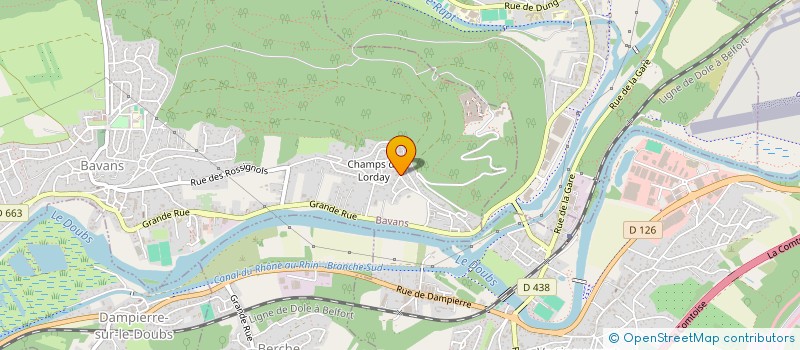 localisation de l'entreprise BUREAU ETUDES COMTOIS à BAVANS