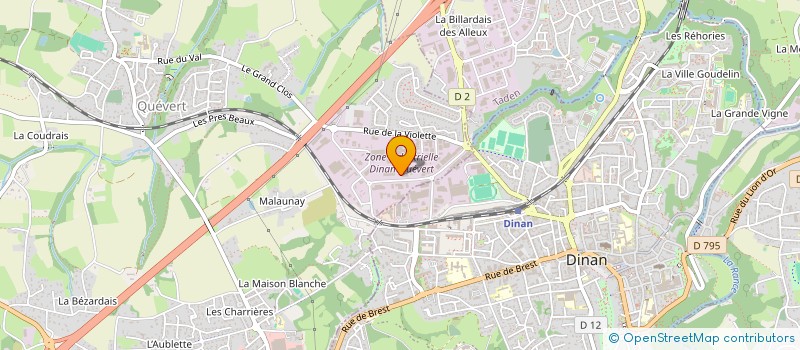 localisation de l'entreprise BUREAU ETUDES ET EQUIPEMENTS INDUSTRIELS à QUEVERT
