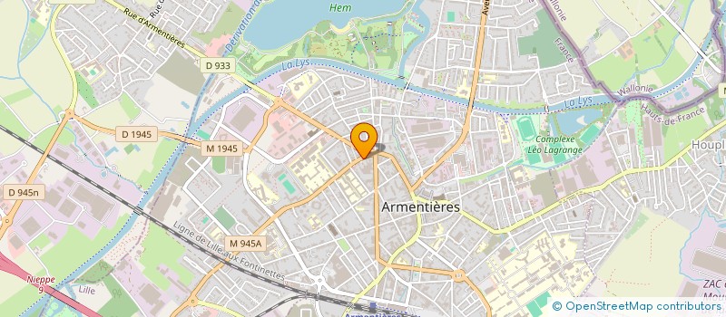 localisation de l'entreprise BUREAU ETUDES FINANCEMENT IMMOBILIER à ARMENTIERES