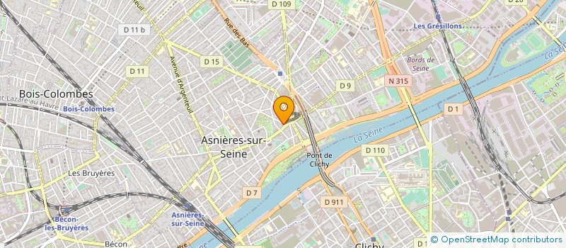 localisation de l'entreprise BUREAU ETUDES GESTION APPLIC INFORM à ASNIERES-SUR-SEINE