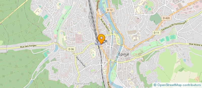 localisation de l'entreprise BUREAU ETUDES REALISAT. MENUISERIE SARL à EPINAL