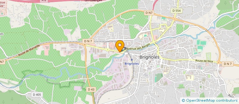 localisation de l'entreprise BUREAU ETUDES TECH ADMINISTRATIVES à BRIGNOLES