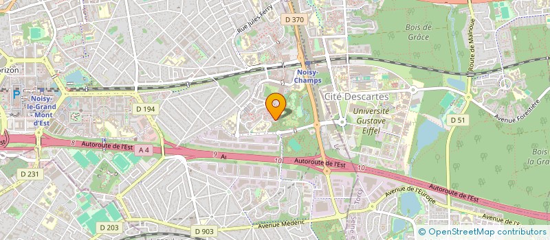 localisation de l'entreprise BUREAU ETUDES TECHNIQ ECONOMIQ BATIMENT à NOISY-LE-GRAND