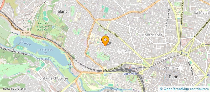localisation de l'entreprise BUREAU ETUDES TECHNIQUES ETUDES GENERALE à DIJON