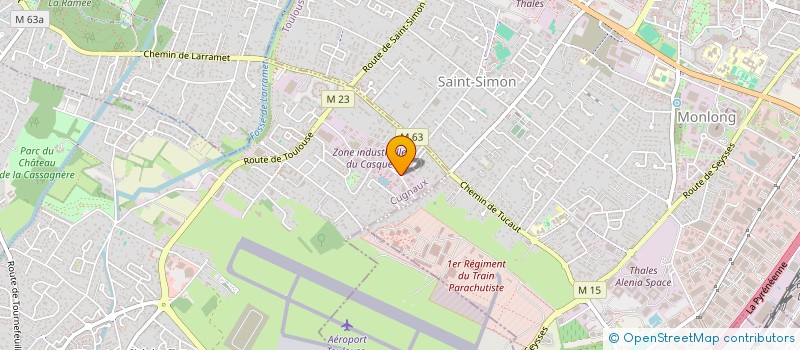 localisation de l'entreprise BUREAU ETUDES TECHNIQUES INDUSTRIELLES  CUGNAUX