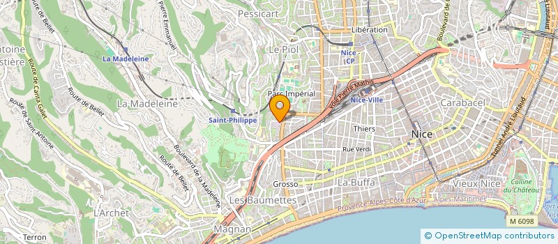 localisation de l'entreprise BUREAU ETUDES TECHNIQUES NICOIS à NICE