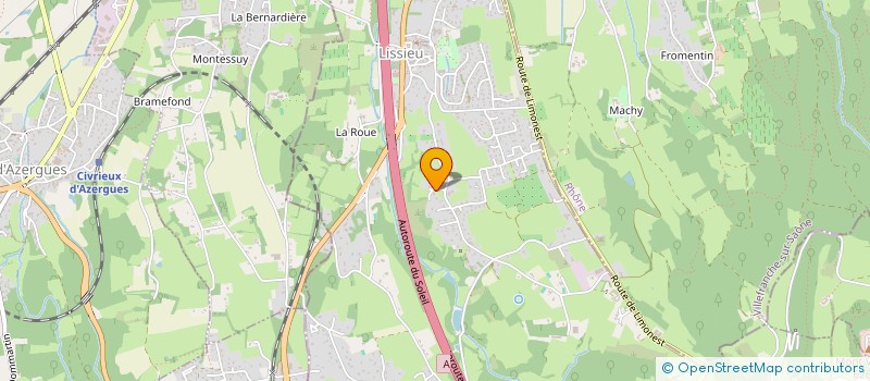 localisation de l'entreprise BUREAU ETUDES THERMIQUE CALCULS CHAUFFAG à LISSIEU