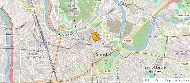 localisation de l'entreprise BUREAU ETUDIANT INSTIT UNIVER PROFESS  GRENOBLE