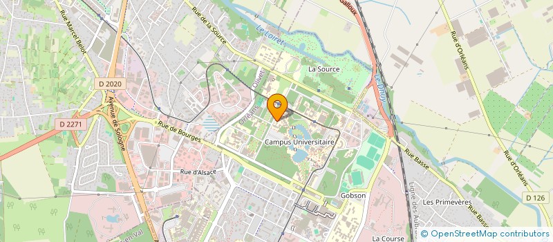 localisation de l'entreprise BUREAU ETUDIANTS FACULTE DROIT ECONOMIE. à ORLEANS
