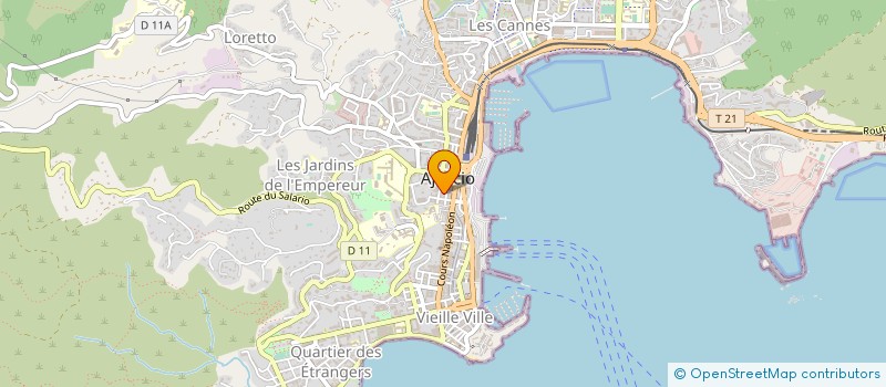 localisation de l'entreprise BUREAU EXPERTISES MARITIMES à AJACCIO